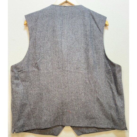 Joseph Abboud Men's Button Up Waistcoat Vest Size 2X Gray Full Back Classic Fit - Picture 2 of 11